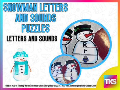 Snowman Letters & Sounds - Puzzles & Spinners