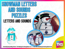 Snowman Letters & Sounds - Puzzles & Spinners