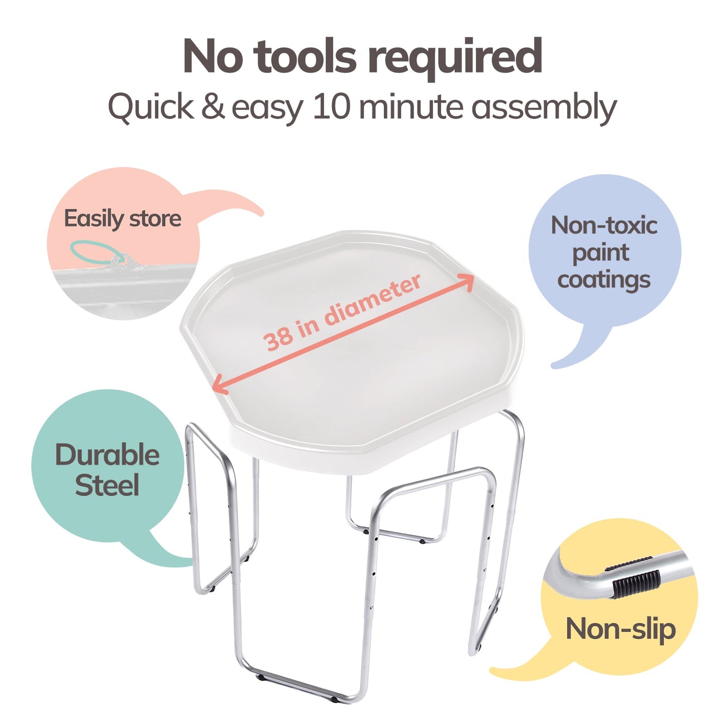 Tuff Tray and Stand Set (White)