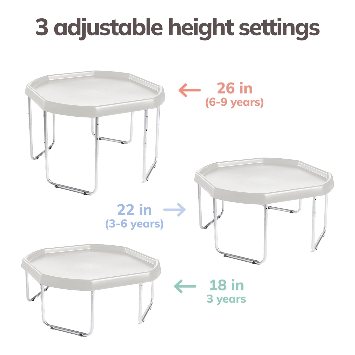 Tuff Tray and Stand Set (White)