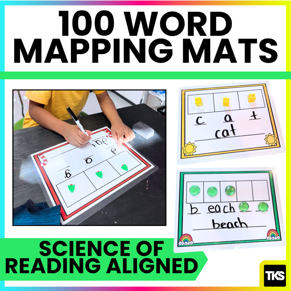 Science Word Mat Word Mapping Mats: Science Of Reading Phonics Activities – The ...