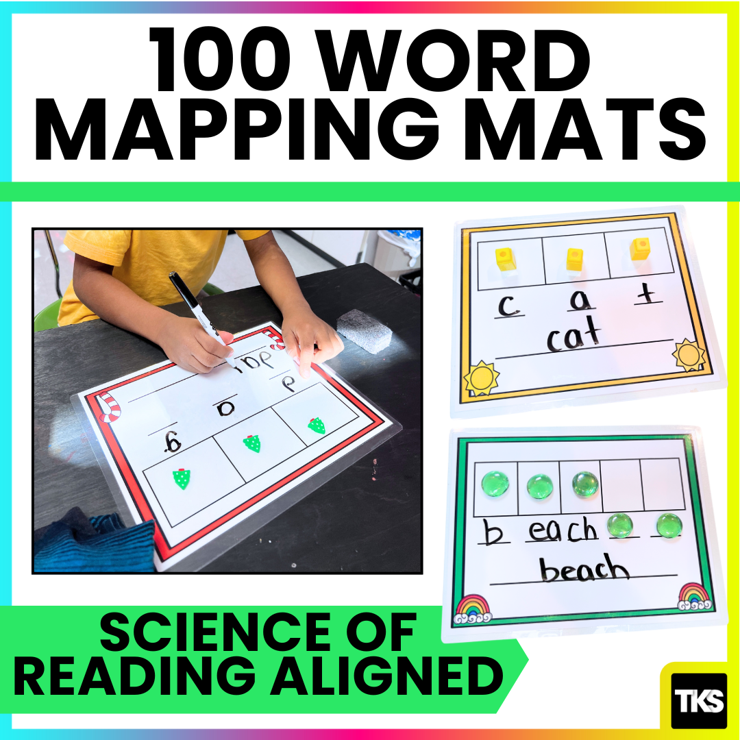 Word Mapping Mats: Science Of Reading Phonics Activities