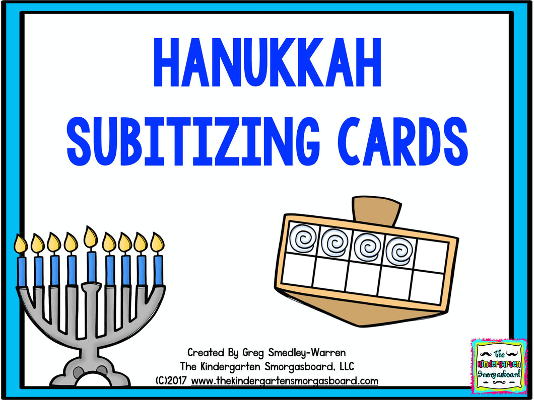 Hanukkah Subitizing Cards