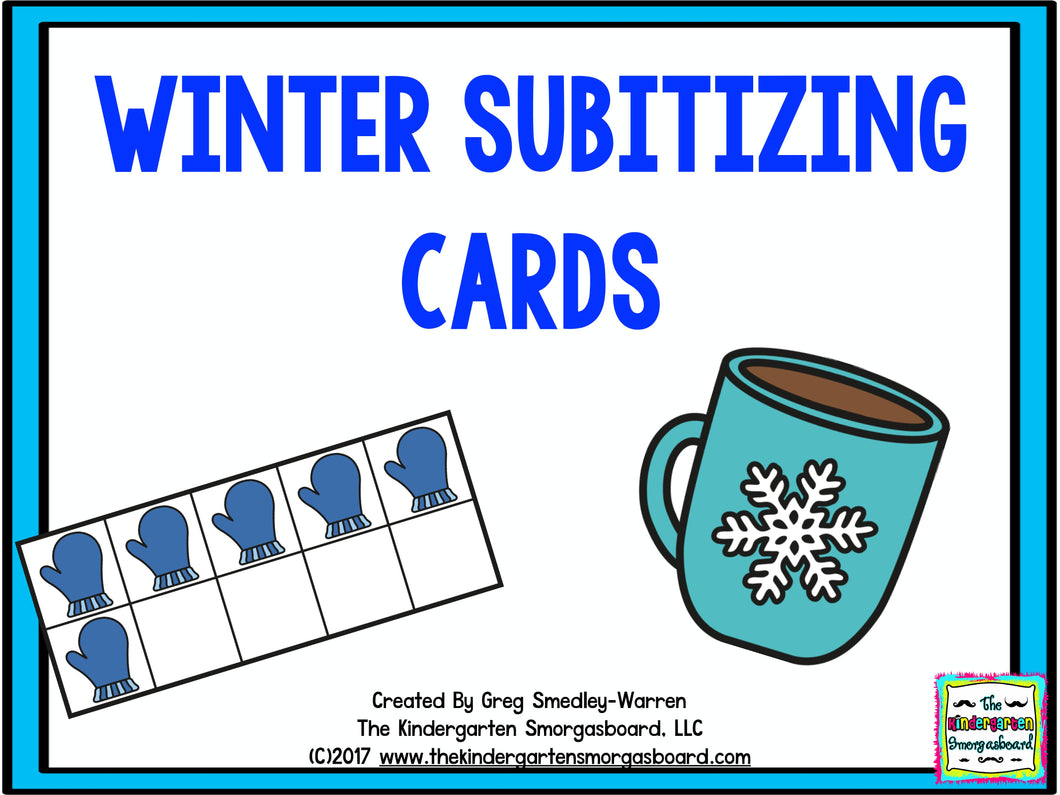 Winter Subitizing Cards
