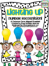 Lighting Up Number Recognition FREEBIE!