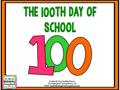 100th Day of School Emergent Reader