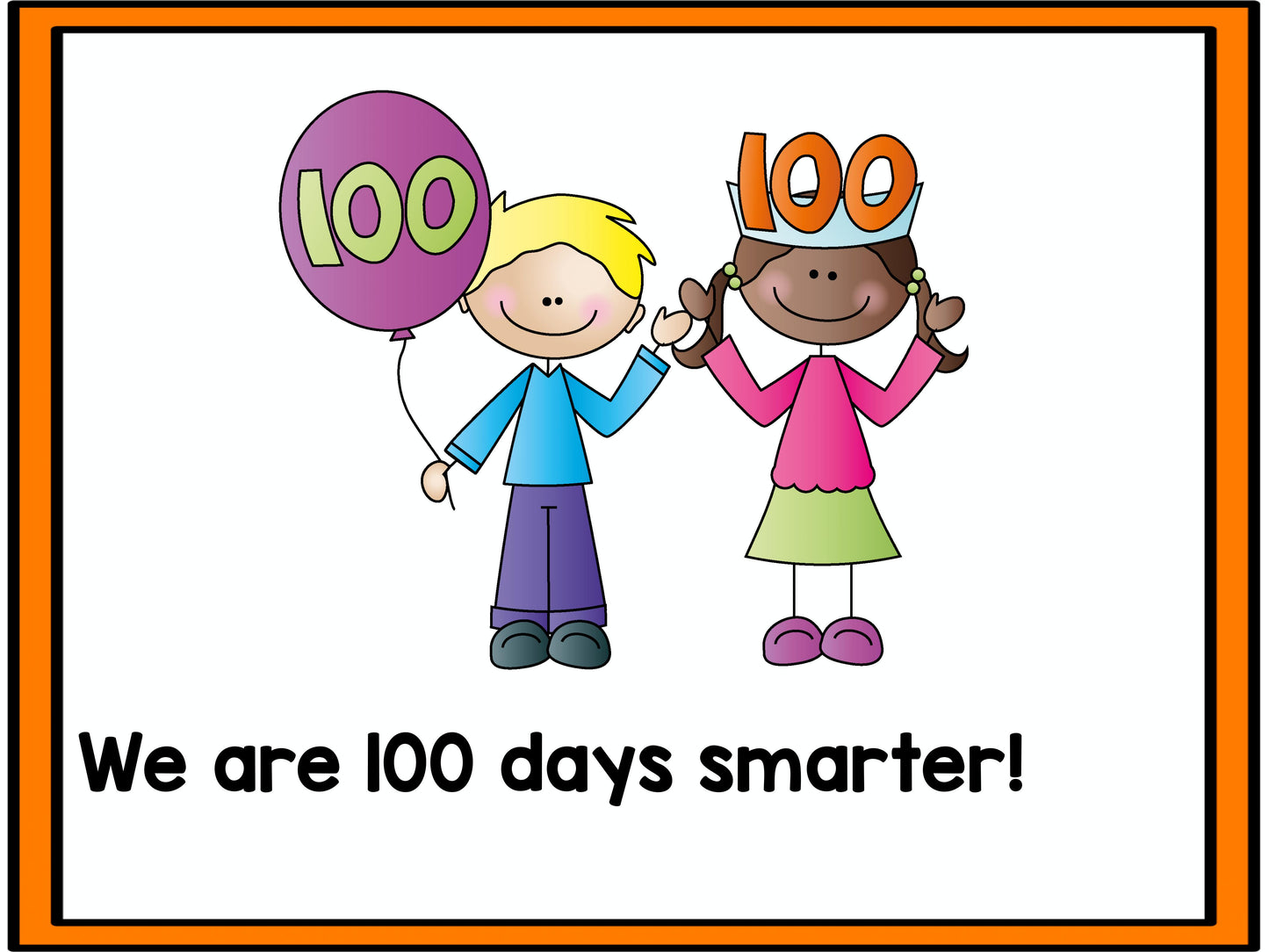 100th Day of School Emergent Reader