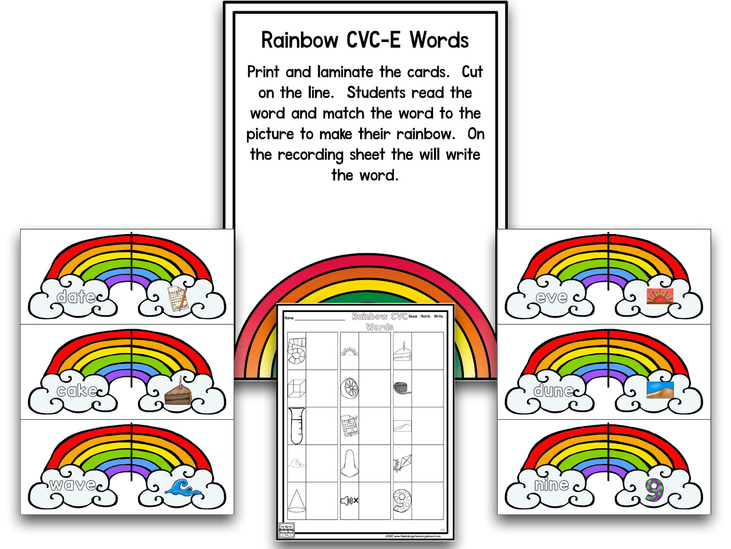 Rainbow Math & Literacy Centers