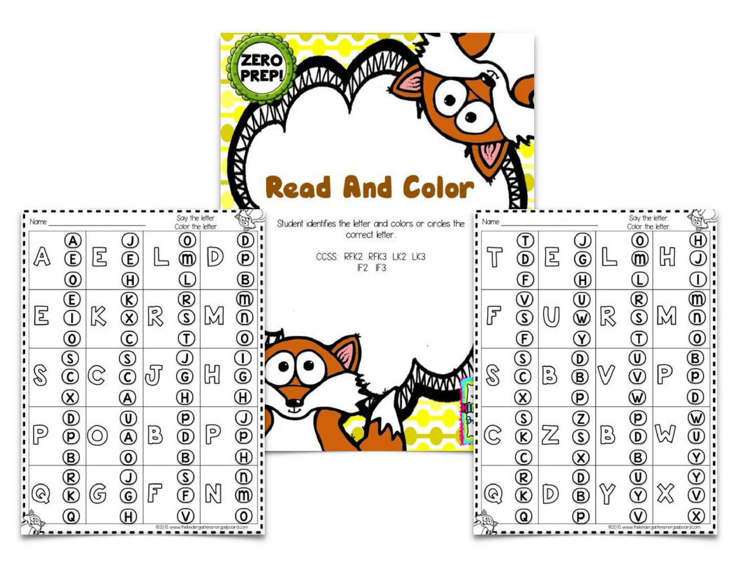 What Does the Fox Say? Zero-Prep Letters and Sounds Practice Pages