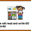 100th Day of School Emergent Reader