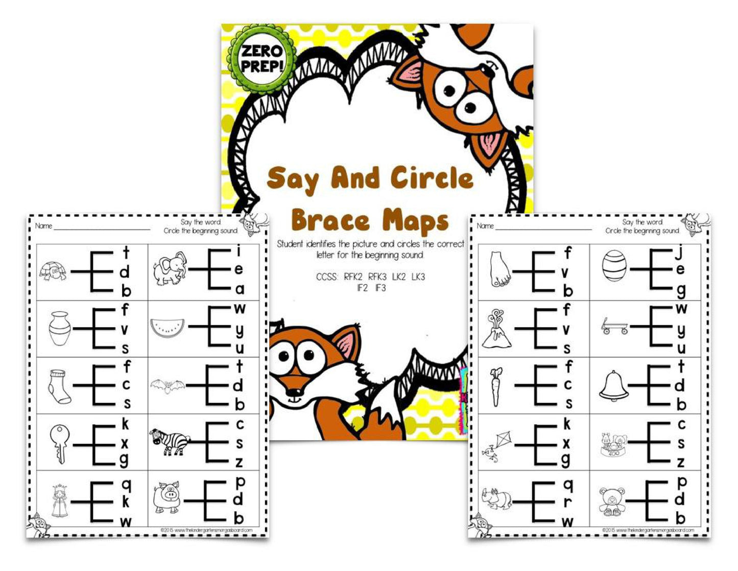 What Does the Fox Say? Zero-Prep Letters and Sounds Practice Pages