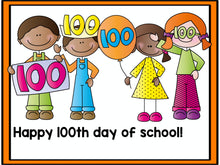 100th Day of School Emergent Reader