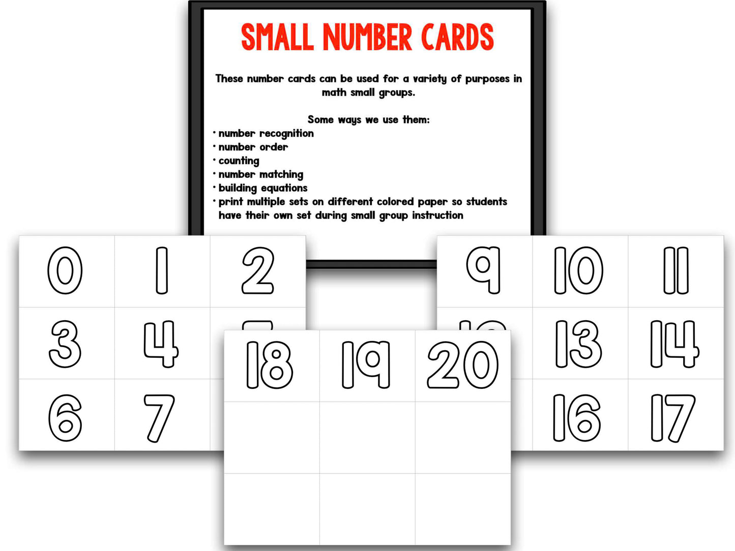 Small Group Math & Literacy Tools Bundle