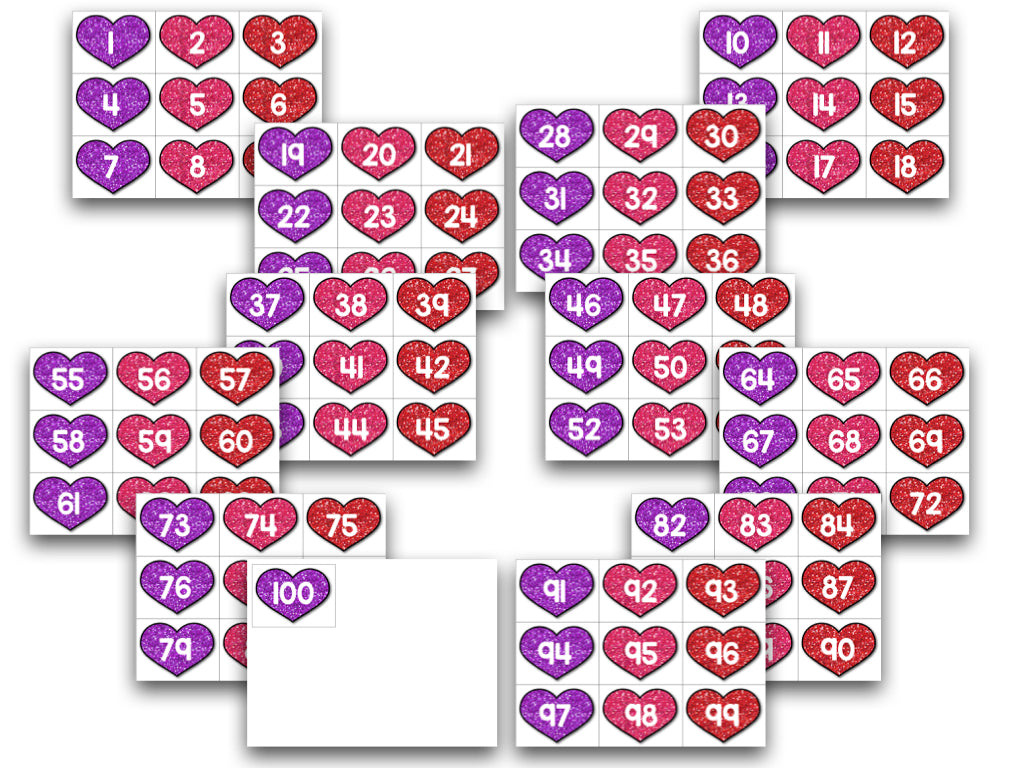 100 Hearts Freebie