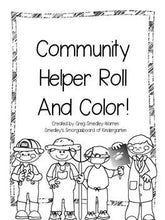 Community Helpers Roll and Color FREEBIE!