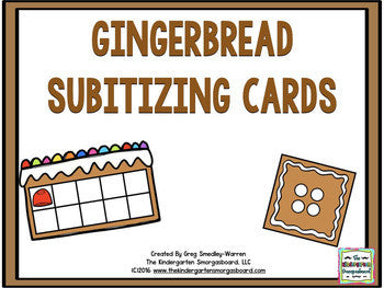 Gingerbread Subitizing Cards