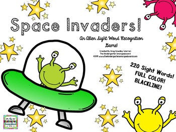 Space Invaders Sight Words Game