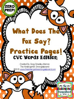 What Does the Fox Say? Zero-Prep CVC Practice Pages