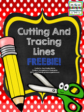 Cutting and Tracing Lines: A Blackline Back-to-School FREEBIE!