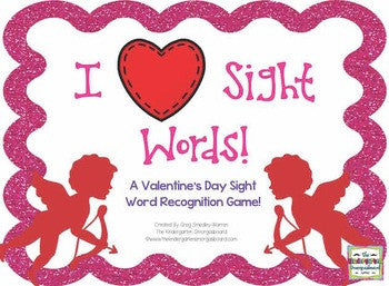 Valentine's Day Sight Words Game