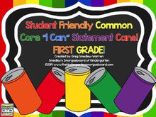 First Grade Kid-Friendly "I CAN" Statements