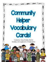 Community Helper Vocabulary Cards FREEBIE!