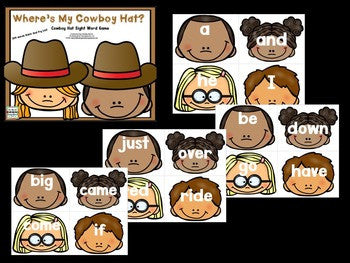 Cowboy Sight Words