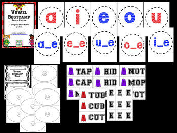 Vowel Bootcamp: Short and Long Vowels (Superhero Theme)