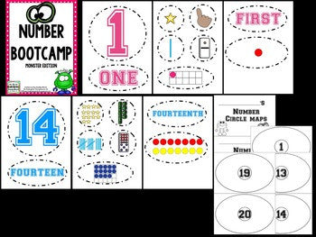 Number Bootcamp: Numbers and Counting 1-20 (Monster Theme)