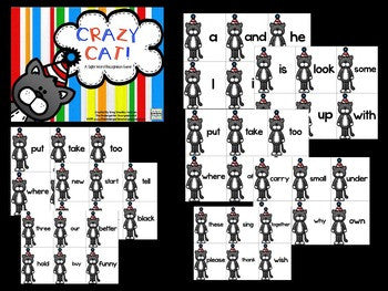 Crazy Cat Sight Words Game!