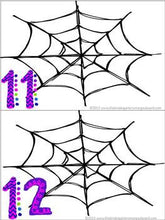 Spider Web Counting Cards FREEBIE!