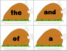 Thanksgiving Sight Words Game