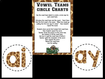 Vowel Teams Bootcamp (Safari Theme)