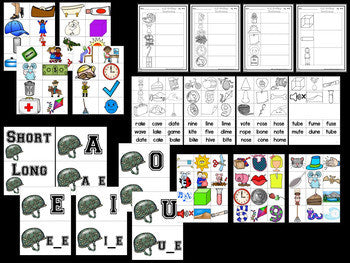 Vowel Bootcamp: Short and Long Vowels (Army Theme)