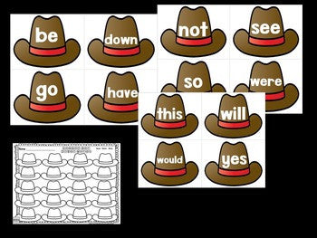 Cowboy Sight Words