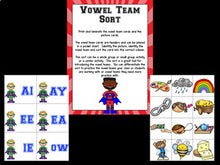 Vowel Teams Bootcamp (Superhero Theme)