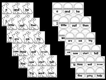 Easter Bunny Sight Words Game