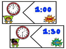 Telling Time Superhero: Hour and Half Hour