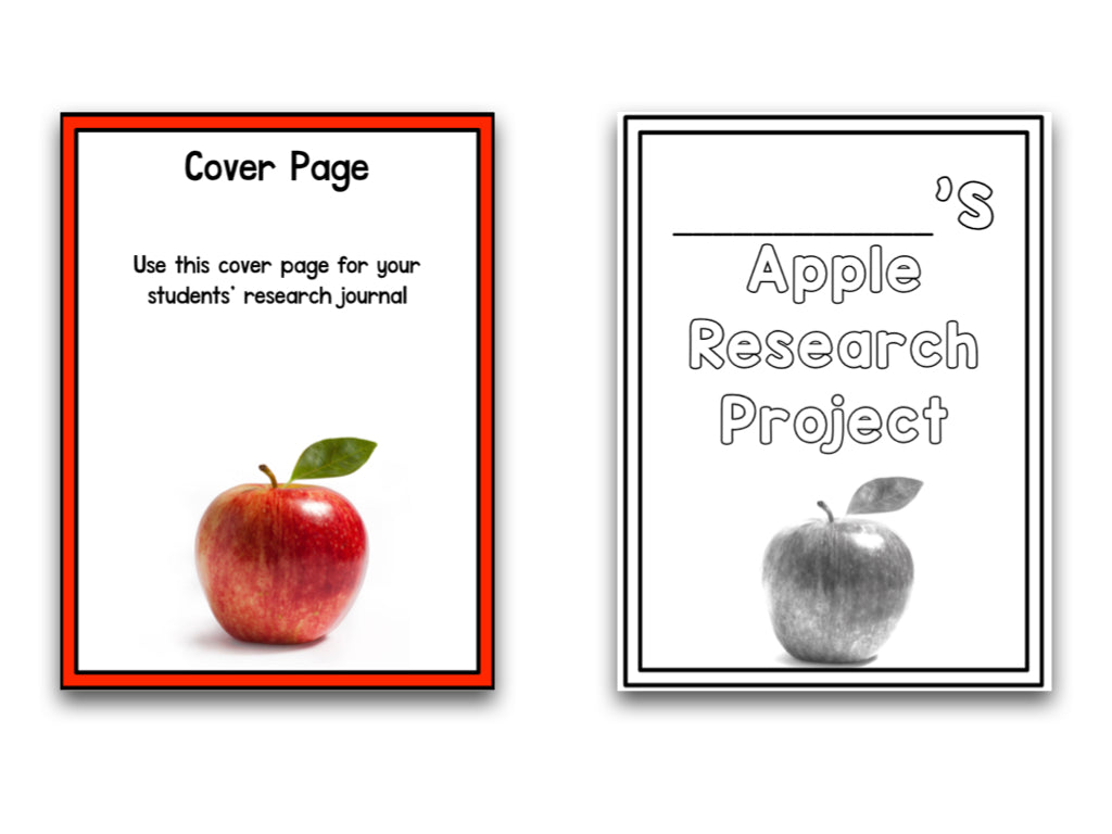 Apples: A Research and Writing Project PLUS Centers!