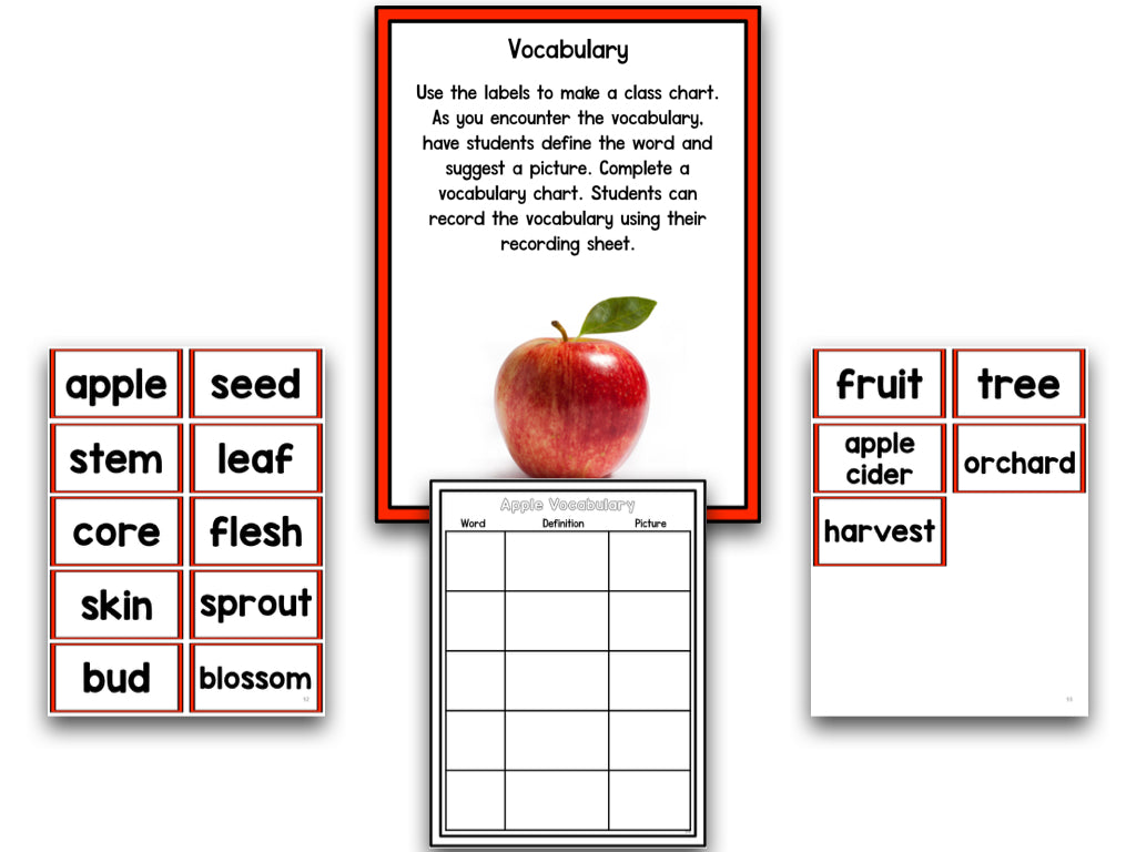 Apples: A Research and Writing Project PLUS Centers!