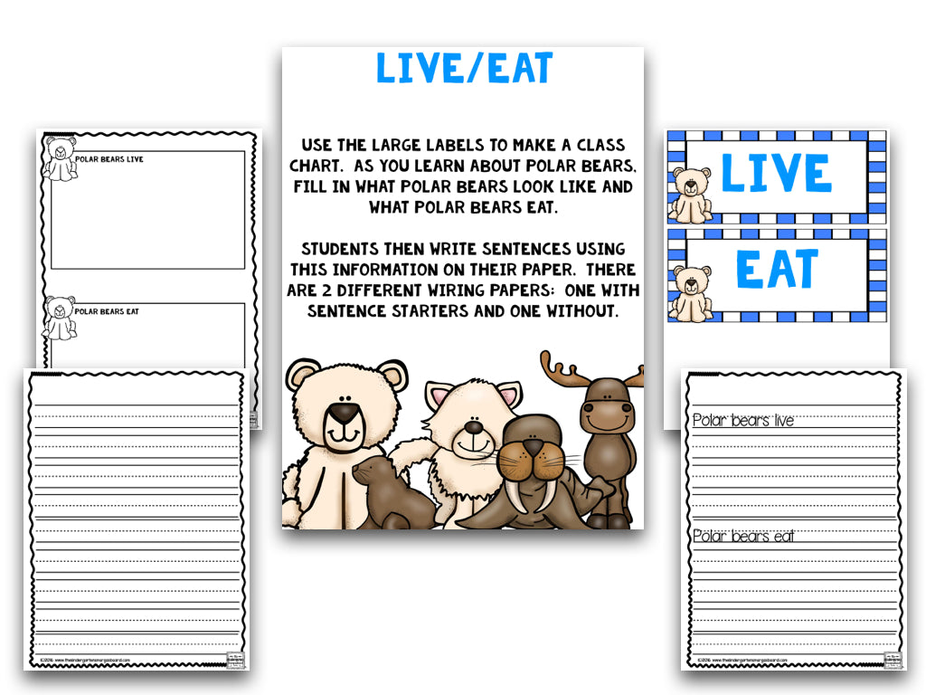 Arctic Animals: A Research and Writing Project WITHOUT Centers!
