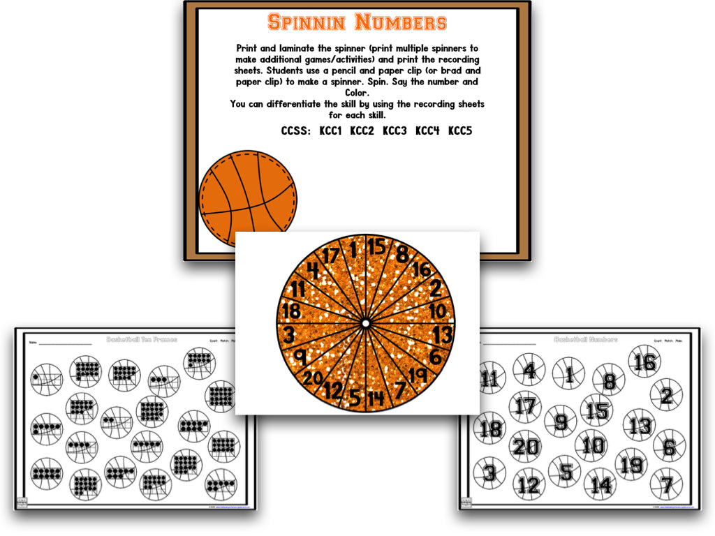 Basketball Math Puzzle Basketball Math and Literacy Centers! – The Kindergarten Smorgasboard ...