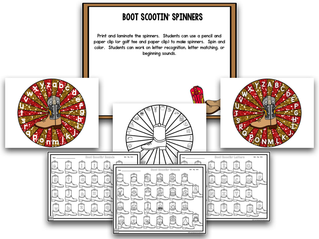 Boot Scootin' Boogie: Country Music Math and Literacy Centers