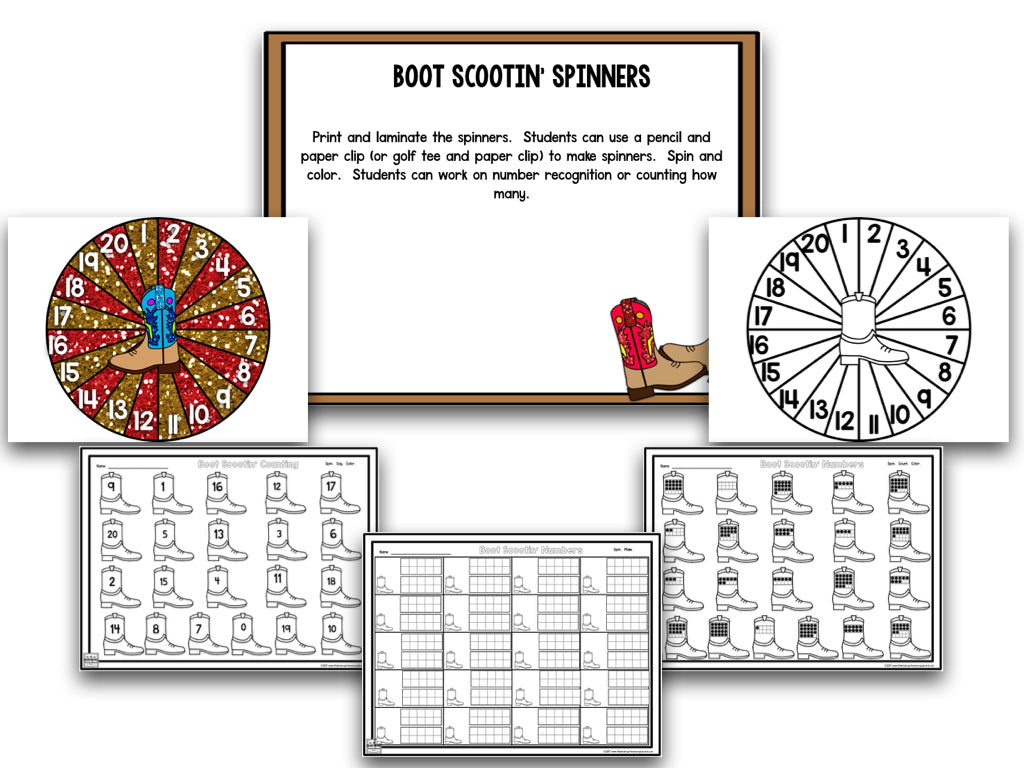 Boot Scootin' Boogie: Country Music Math and Literacy Centers