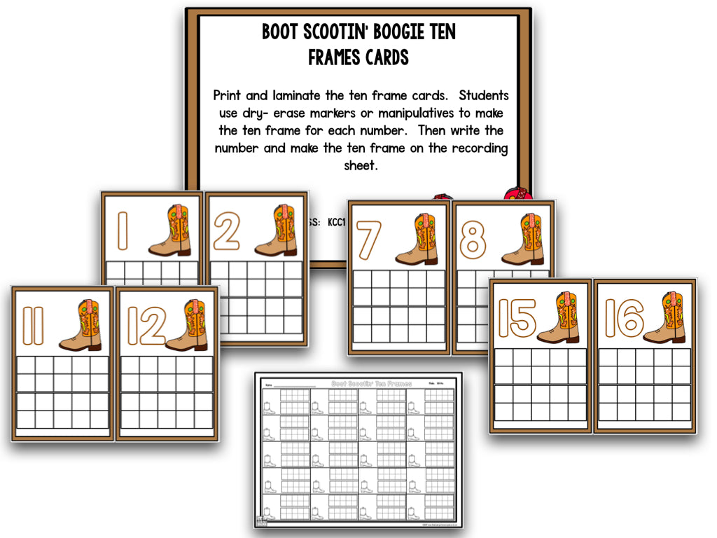 Boot Scootin' Boogie: Country Music Math and Literacy Centers