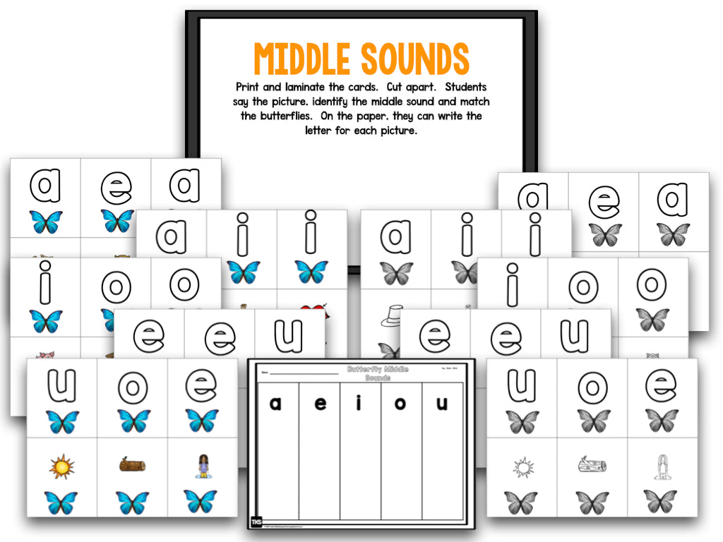 Butterflies! Math and Literacy Centers