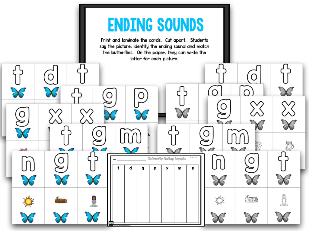 Butterflies! Math and Literacy Centers