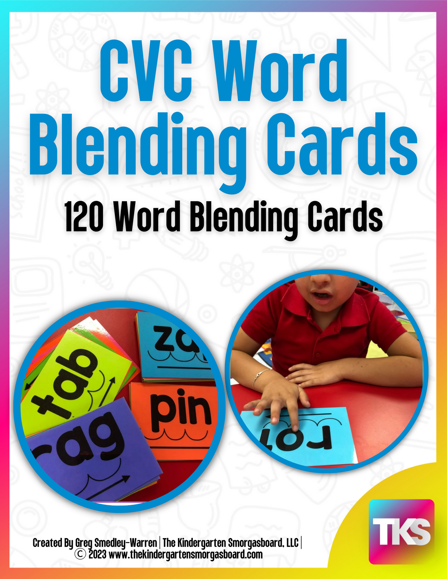 CVC Word Blending Cards