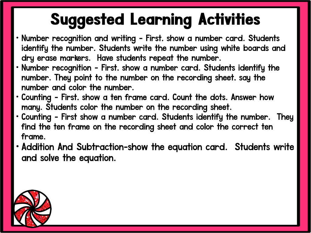 Candy Land Math & Literacy Centers