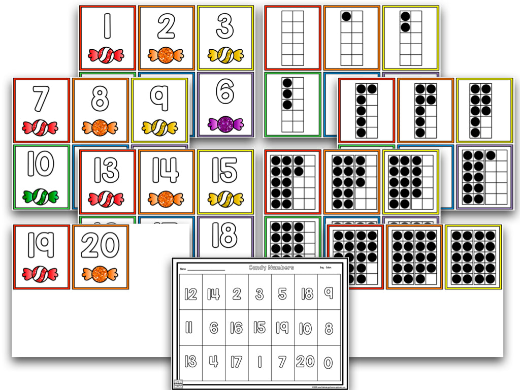 Candy Land Math & Literacy Centers